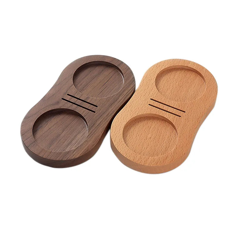 Decorbites™ Espressotamper & Tampierstation | Holzbasis | 51/53/54/58 mm | Espressozubehör