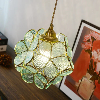 DecorBites™ Glass Copper LED Pendant Lamp | Nordic Modern Luxury Hanging Light