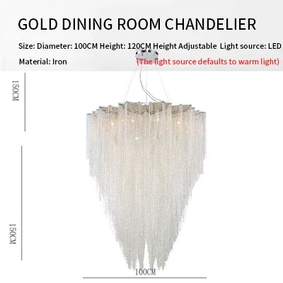 Decorbites™ Kristall-Tassel-Hängeleuchte: Italienischer Postmoderner Luxus für Schlafzimmer & Restaurant