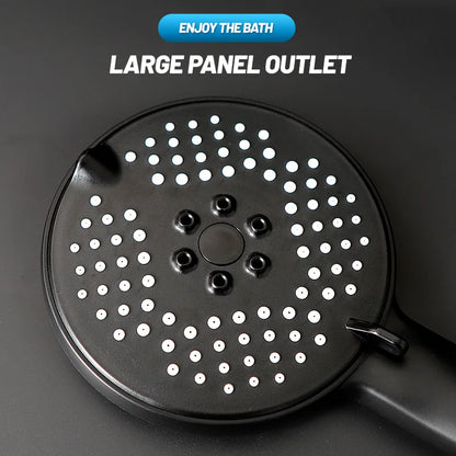 DecorBites™ 3-in-1 Pressure Boost Shower Head with Hose Base - Large Water Yield