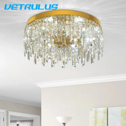 Decorbites™ Kristall-Deckenleuchter: Moderne LED-Runde Pendelleuchte für luxuriöse Wohnraumausstattung