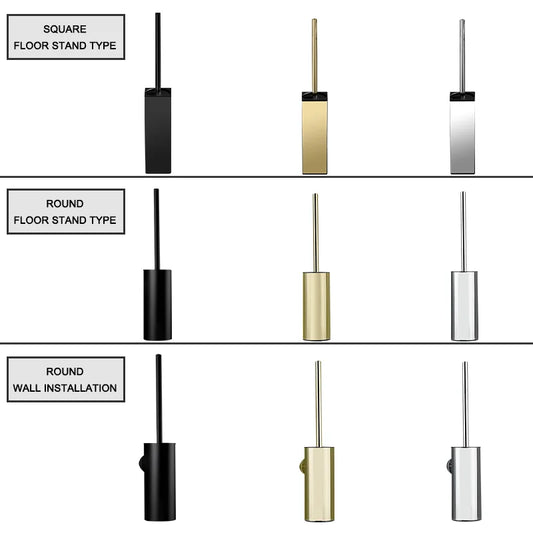 Decorbites™ Gold-Toilettenbürsten-Set mit Wandhalterung