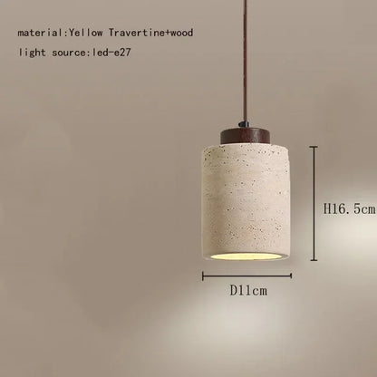 Decorbites™ Elegante Wabi-Sabi-Travertin-Pendantleuchte für Esstisch & Kücheninsel