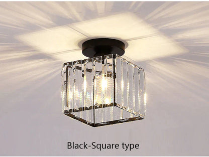 DecorBites™ Crystal LED Chandelier for Aisle, Hallway, and Living Spaces