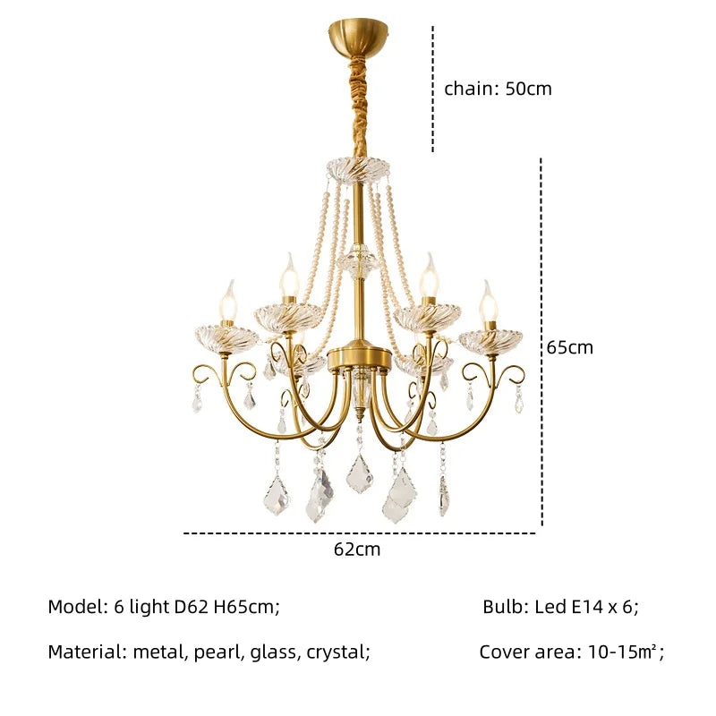 Decorbites™ Kristall-LED-Kronleuchter Wohnzimmer Luxusbeleuchtung E14 Hänge-Lampen