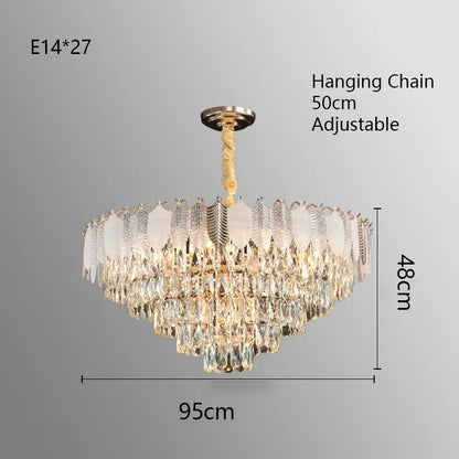 Decorbites™ Kristall-Innenleuchter: Postmoderne LED-Hängeleuchten für luxuriöse Wohnzimmerdekoration