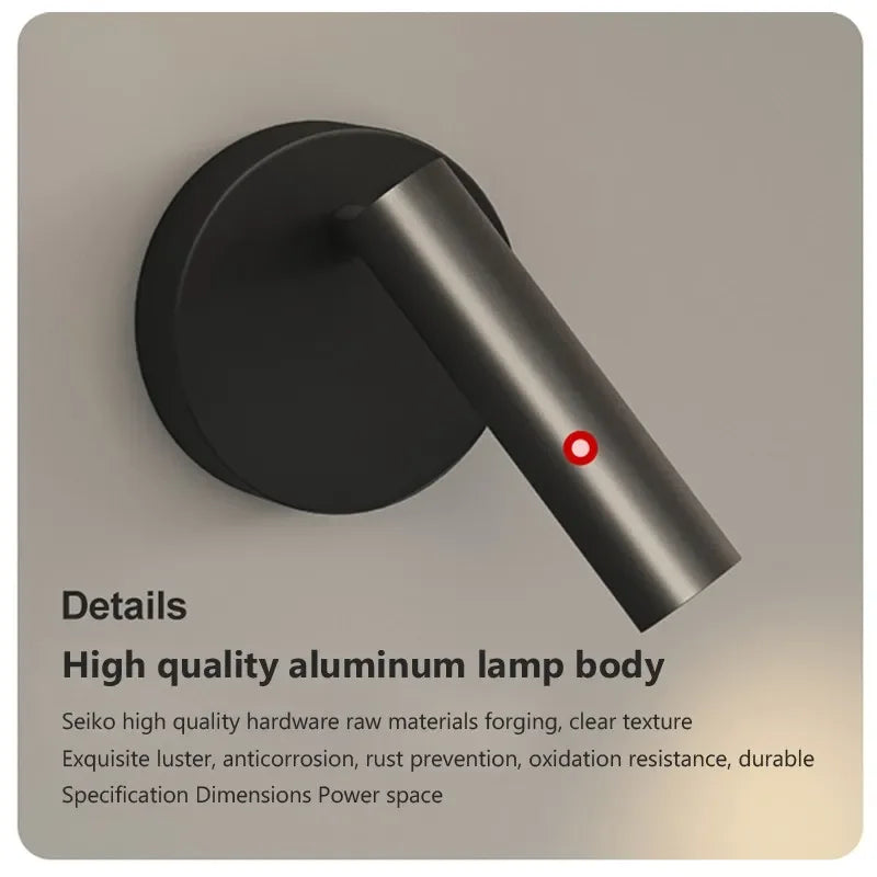 Gold Rotatable Aluminum Wall Lamp 2-Head