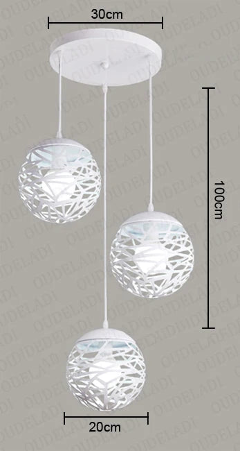 Decorbites™ Kelly Anhängerlampe: Vintage Kugel-Lampe Kronleuchter für industrielle Heimdekoration