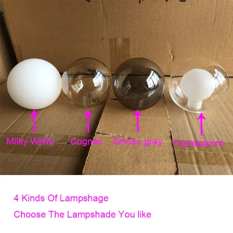 Decorbites™ Goldener Glasball-Lüster: Moderner nordischer LED-Hängeleuchter für die Hausdekoration