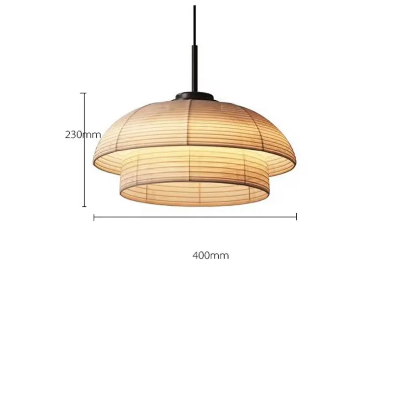 Decorbites™ Japanisches Wabi-Sabi-Stoff-Pendant-Licht: Traditionelle und kreative Beleuchtung für das Esszimmer