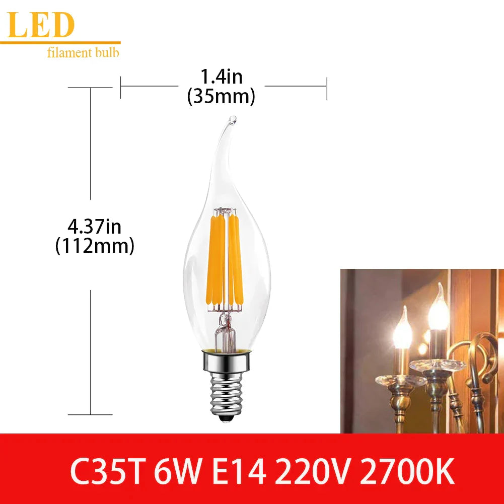 Clear Glass Vintage Bulb