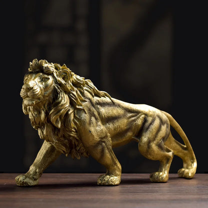 Decorbites™ Löwenkrone-Statue: Abstrakte Tier-Skulptur für Heimdekoration & Geschenke