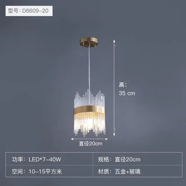 Decorbites™ Gold-Kristall-Kronleuchter dimmbar Luxus-Pendantleuchten für Schlafzimmer & Wohnzimmer
