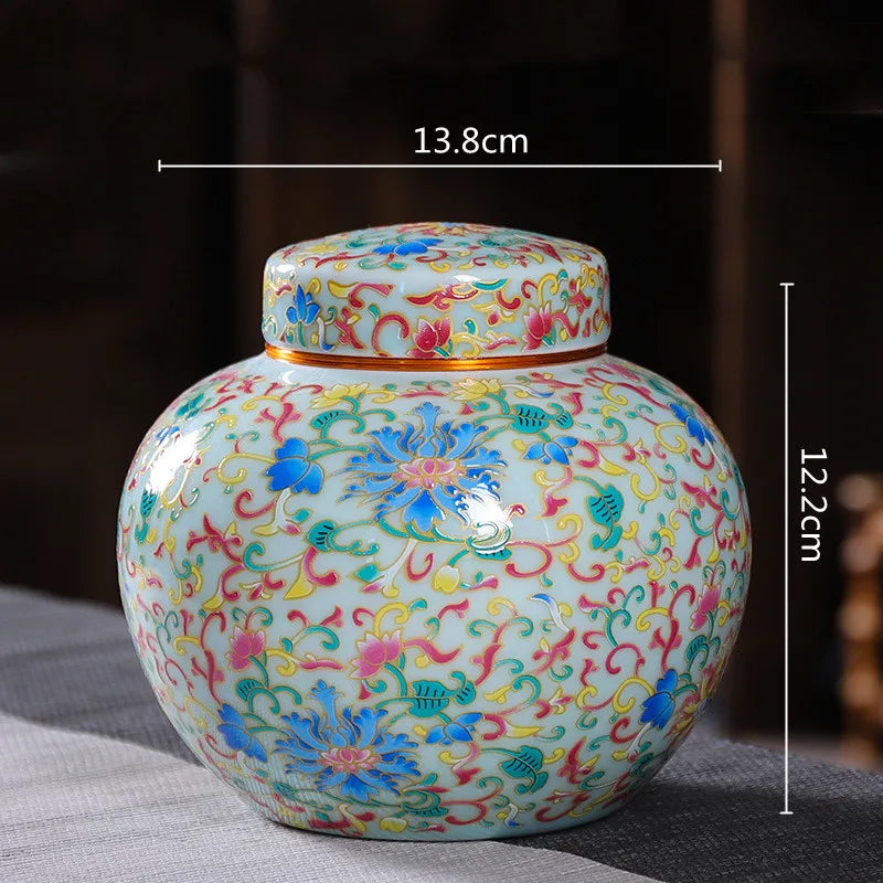Decorbites™ Emaille-Teekanne Keramik-Vorragsgefäß - Luftdichter Kaffeebehälter