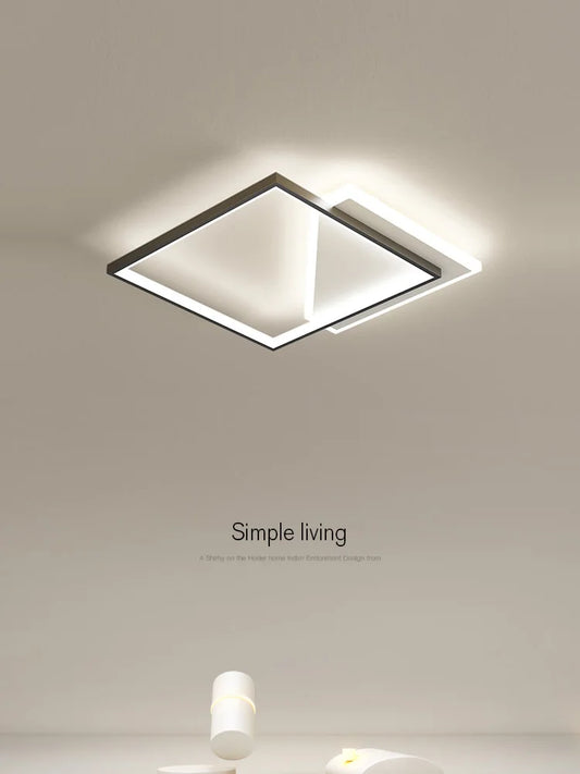 DecorBites™ Geometric LED Ceiling Lamp | Modern Nordic Bedroom Study Light