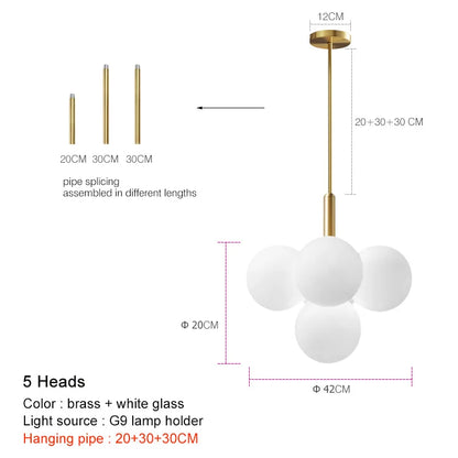 Decorbites™ Glas-Kugelleuchte: Moderner Luxus für Heimdekoration & Restaurantbeleuchtung
