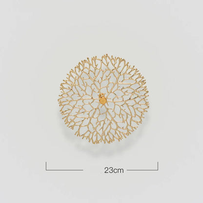 DecorBites™ Gold Coral Carp Lotus Leaf Fish Wall Decor Ornaments