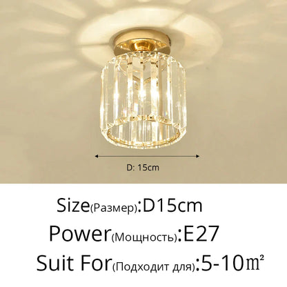 DecorBites™ Crystal Glass Nordic LED Chandelier for Modern Indoor Lighting