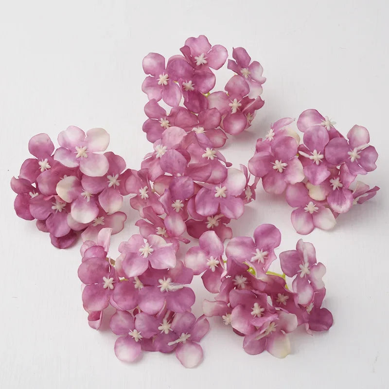Decorbites™ Hortensienblüten: 30 Stk. 8 cm künstliche Blumen für Heimdekoration, Hochzeit, DIY-Kränze
