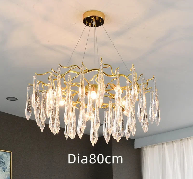 Decorbites™ Gold LED Asthänge für Wohnzimmer, Schlafzimmer, Hotel – Moderne Luxus-Aluminium-Pendantleuchte