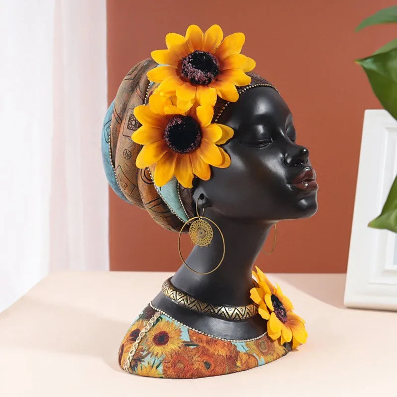 Decorbites™ Afrikanische Schönheitsfiguren: Moderne Kunsthandwerke für die Dekoration von Zuhause & Büro
