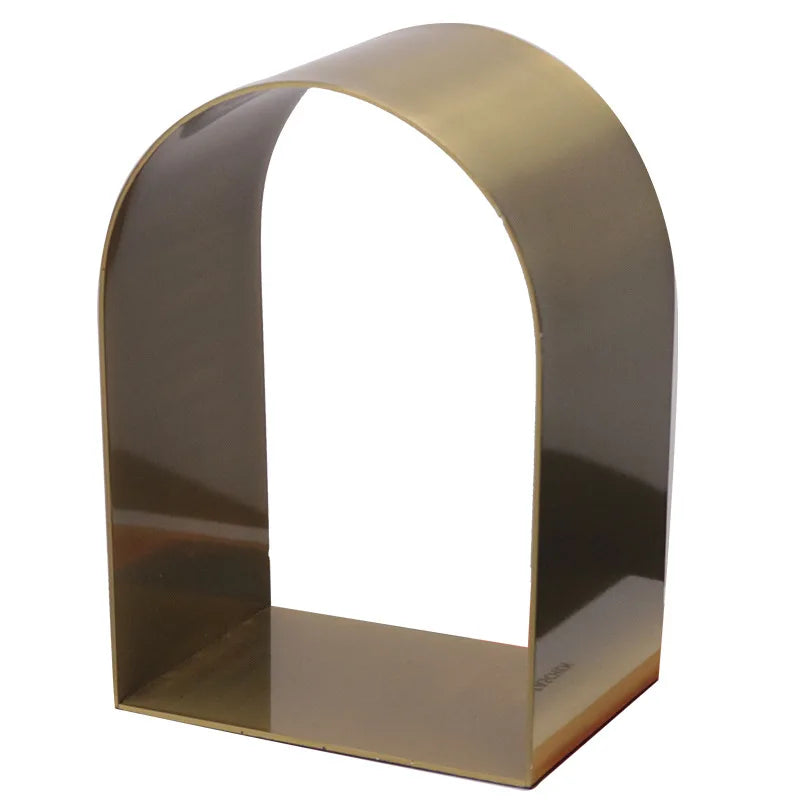 Decorbites™ Goldene Bögen Metallskulptur Raumdekoration Geometrisches Handwerk Figurine