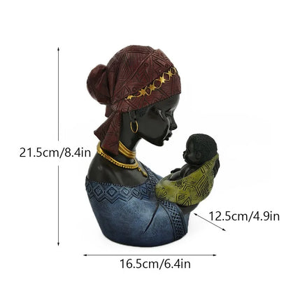 Decorbites™ Afrikanische Schönheitsfiguren: Moderne Kunsthandwerke für die Dekoration von Zuhause & Büro