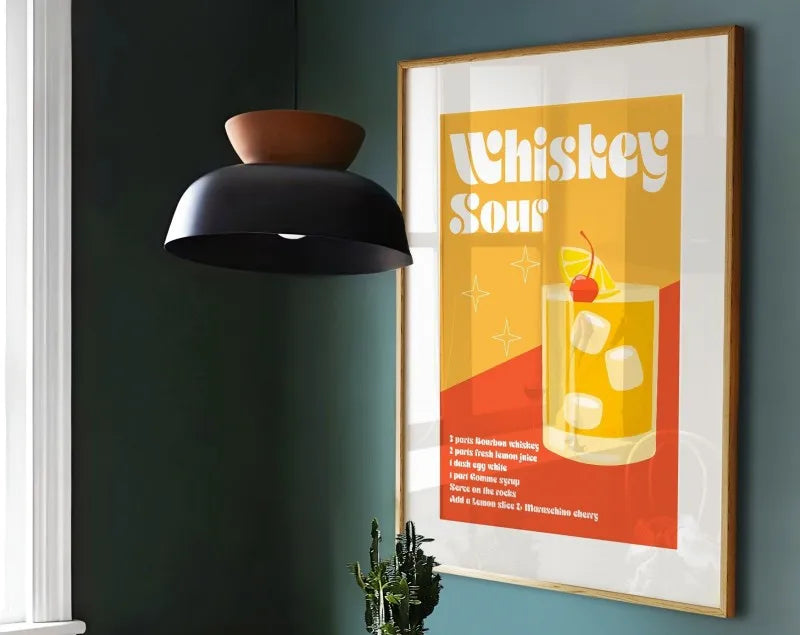 Sangria Drink Negroni Canvas Painting Club Bar Shop Home Decoration Cartoon Fruit Juice Mojito Aperol Spritz Posters and Prints