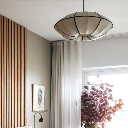 Decorbites™ Dänische Pendelleuchte Minimalistische Laterne UFO-Lampenschirm Rustikaler Stofflampenschirm