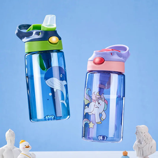 Decorbites™ Kinder Anti-Fall-Strohhut-Becher - Tragbare Wasserflasche für Schule & Sommer