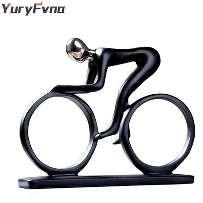 Decorbites™ Radfahrer-Skulptur Figur Abstrakte Kunst Heimdekoration Champion Athlet
