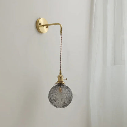 Decorbites™ Graue Glas LED Wandleuchte für Heimdekoration, Schlafzimmer, Wohnzimmer – Nordisches Design