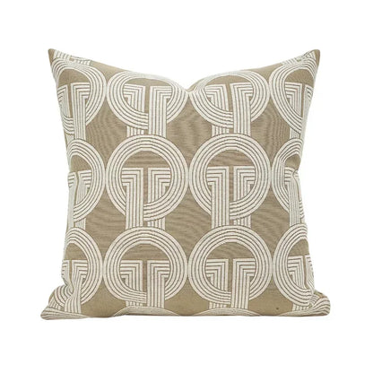 DecorBites™ Geometric Jacquard Cushion Cover | Modern Light Luxury Pillowcase | Decorative Home Accent