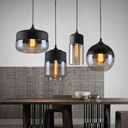 Decorbites™ Glas-Holz-Hängelampe LED-Leuchte für Wohnzimmer Esszimmer Schlafzimmer