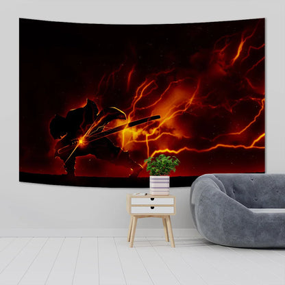 DecorBites™ Demons Slayer Anime Cloth Wall Tapestry Room Decor