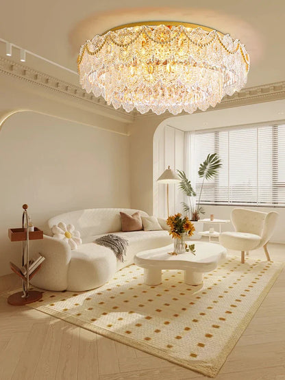 Decorbites™ Gold Perlenanhänger-Kronleuchter – Dekoration für Wohnzimmer & Schlafzimmer