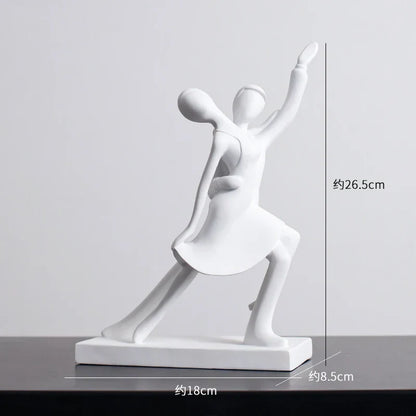 Decorbites™ Abstrakte Harz-Skulptur Moderne Schreibtisch-Dekoration Minimalistische Figuren Ornamente
