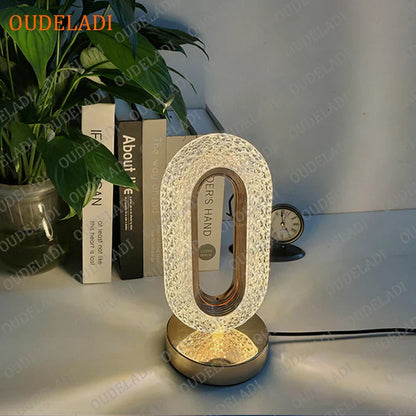 Decorbites™ Kristall-Nachttischlampe für das Schlafzimmer: Romantische LED-Atmosphäre, kreatives Design