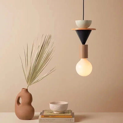 Decorbites™ LED Holz-Hängeleuchte: Nordisches Design, Kawaii-Schlafzimmer-Dekorleuchte