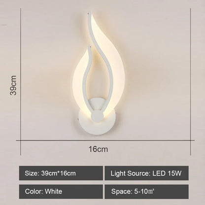 Decorbites™ LED Wandarmatur aus Acryl für Schlafzimmer und Flur, Stil einer Kronleuchter