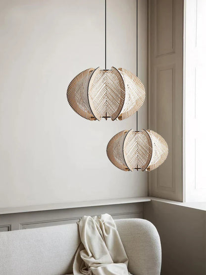 Decorbites™ Handgefertigte Rattan-Hängeleuchte für Küstenhäuser & Resorts