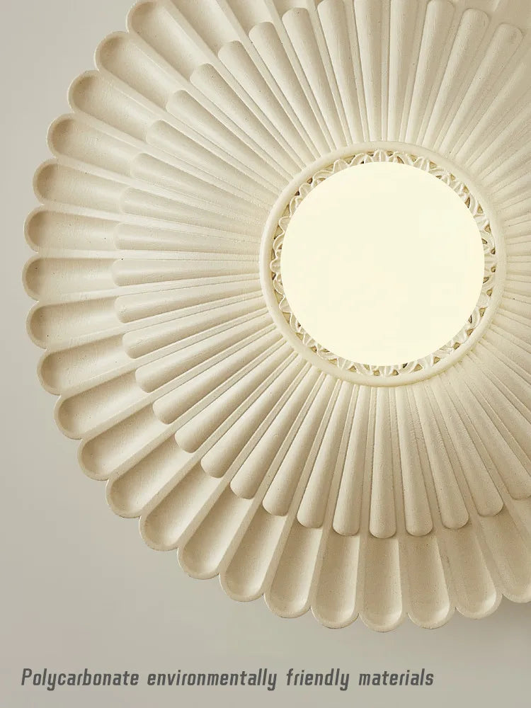 Decorbites™ Französische Creme-Wind-Wandlampe, Geschnitzte Designer-Landhaus-Stil-Wandleuchte für Schlafzimmer und Wohnzimmer