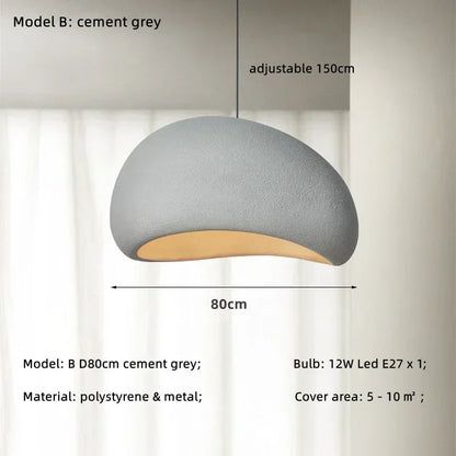 Decorbites™ Japanischer Stil Wabi-Sabi LED-Hängeleuchter für die Dekoration von Wohnzimmer, Esszimmer oder Bar