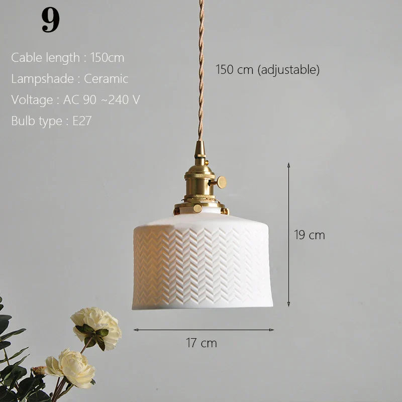 Scandinavian Ceramic Pendant Light