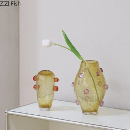 Decorbites™ Kreative Blasen-Glasvase Hydroponik Schreibtisch-Dekoration Künstliche Blumen Raumdekoration