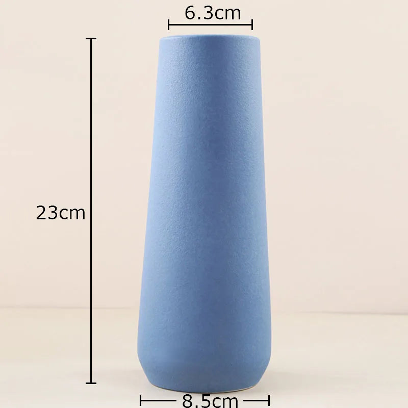 Decorbites™ Gradient Keramik Vase Zylinder Schreibtischdekoration Blumenvasen Modernes Raumdekoration
