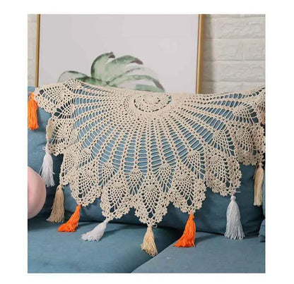 DecorBites™ Cotton Macrame Tassel Wall Hanging Tapestry or Tablecloth