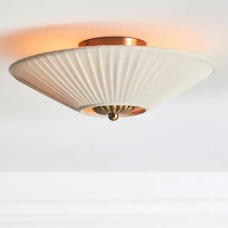 Decorbites™ Französischer Stil Stoff Faltenplafondlampe Vintage Dekorative Beleuchtung