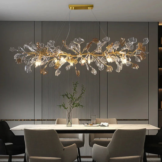 Decorbites™ Kristallblattzweig-Kronleuchter – Elegante Beleuchtungseinrichtung für Schlafzimmer, Wohnzimmer, Esszimmer