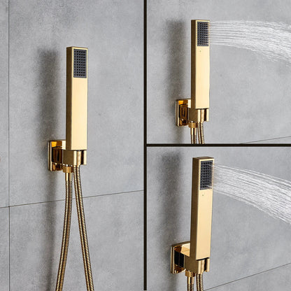 Decorbites™ Gold Digitaldusche-Set mit 3-Funktionen LED-Regendusche